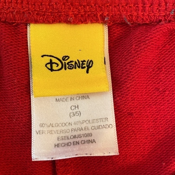 Disney Mickey Mouse SET kids red shorts & T-shirt size 5T - Picture 5 of 10